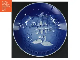 Juleplatte royal copenhagen fra 1974