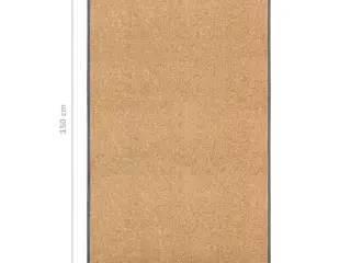 Vaskbar dørmåtte 90x150 cm cremefarvet