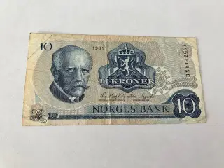 10 Kroner Norge 1981