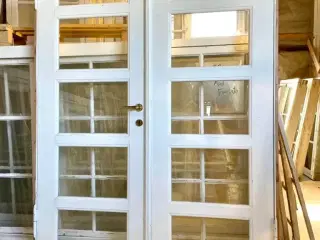 Original, dobbelt funkisdør med glas