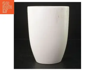 Hvid keramikvase (str. 20 cm)