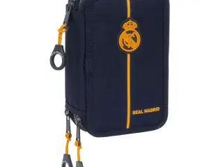 Tredobbelt Penalhus Real Madrid C.F. 2nd Kit 24/25 Marineblå 12.5 x 20.5 x 6 cm 42 Dele