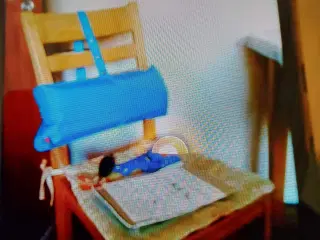 Lændestøtte oppustelig m pumpe