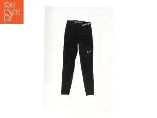Lange sorte leggings fra Nike (str.  liv:33 længde:71 cm)