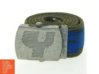 Mønstet stofbælte med metalspænde (str. 100 x. 4 cm)