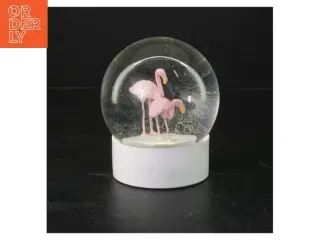 Flamingo sneglobe (str. 11 cm)