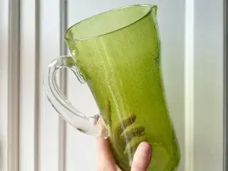 Grøn glaskande m bobler