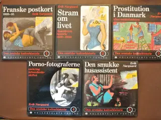 den erotiske kulturhistorie 1-5, af erik nørgaard,