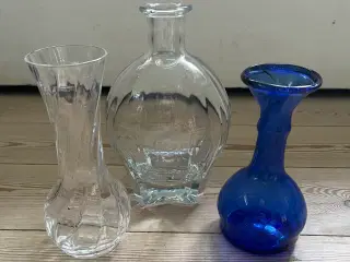 Fine glas vaser - forskellige