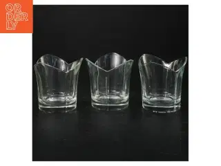 Gennemsigtige glasfade fra Erik Bagger (str. 9 cm)