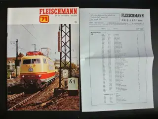 dansk katalog over fleischmann 1971