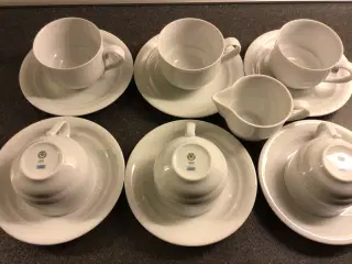 Royal Copenhagen kaffekopper hvid magnolium
