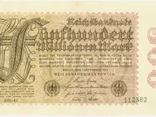 Deutsches Reich, 1923. 500 mio. mark