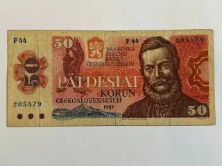 50 Korun Czechoslovakia 1987