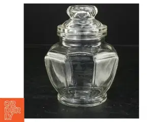 Glasbeholder med låg (str. 15 cm)