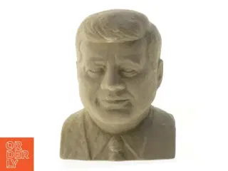 Buste af John F. Kennedy sparebøsse (str. 17x13 cm)