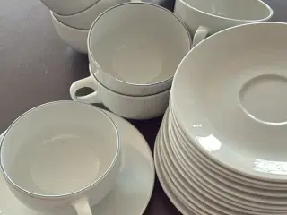 Blåkant kaffekopper 14 stk
