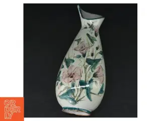 Porcelænsvase med blomstermotiv (str. 22 cm)