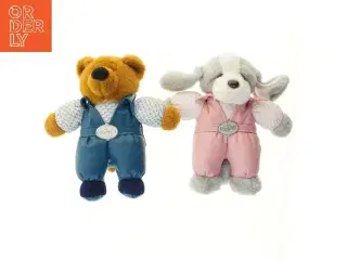 Teddy og Hund tøjdyr (str. 38 cm)