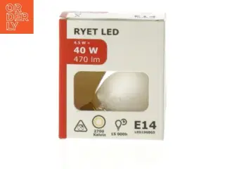 LED-pærer E14 4.5W fra IKEA (str. 40 watt)