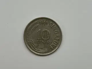 10 Cents Singapore 1969