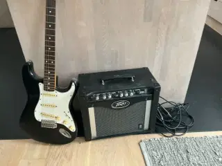 Elguitar og forstærker