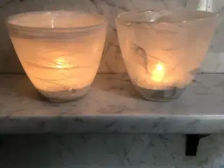 Håndlavede glasstager