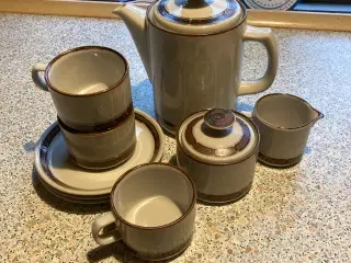 Kaffekande og sukker/flødeskål