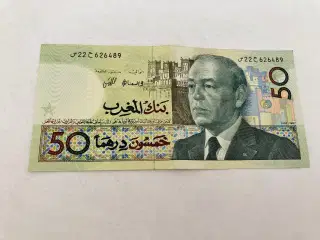 50 Dirhams Morocco 1987
