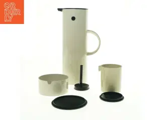 Termokande med sukker og flødesæt fra Stelton (str. 30 x 10 cm og 10 x 7 cm og 6 x 10 cm)