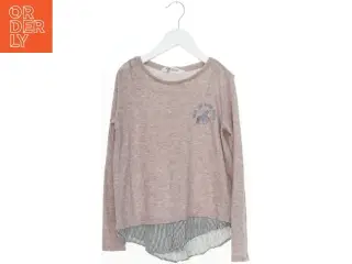 Langærmet bluse med stribet underdel fra H&M (str. 134)