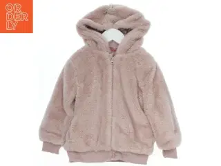 Lysrosa plysjakke med hætte fra Baard Angels (str. 104)