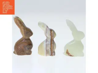 Dekorative kaniner i sten (str. 5 cm. og 5,5 cm. og 6 cm)