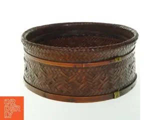 Rund flettet kurv (str. Ø. 27 cm h. 11,5 cm)