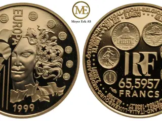 Guld mønt Frankrike.8,45 gr. (920) Proof, , 1999