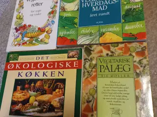 Forskellige kogebøger til 30 kr pr stk