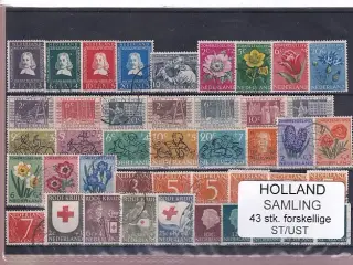 Holland Samling - 43 Stk. Stemplet/Ustemplet