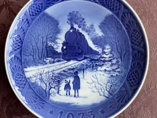 Juleplatte fra Royal Copenhagen fra 1973