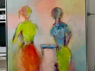 Akryl. Maleri 100x100