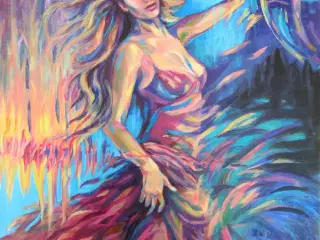 Dancing Queen, maleri på lærred, 60x50