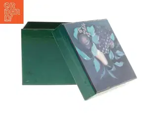 Grøn opbevaringskasse (str. 11x12,5x12,5 cm)