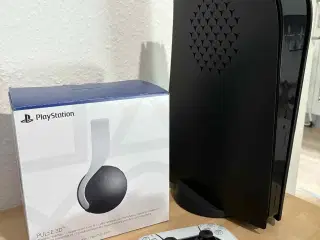 Playstation 5 Konsol Sort/Hvid + Pulse 3D Headset