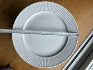 Pillivuyt Plisse flad tallerken ø 31,5 cm