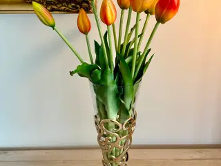 Vintage stativ til glaskugler og vase sælges. 