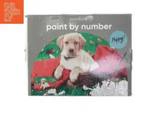 Paint by number sæt med hundemotiv fra Panduro