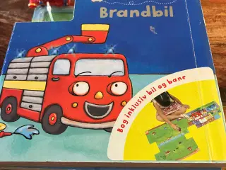 Bog med brandbil og bane