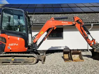 Kubota U 27-4 HI model / Powertilt / 3 skovle / 4300 timer