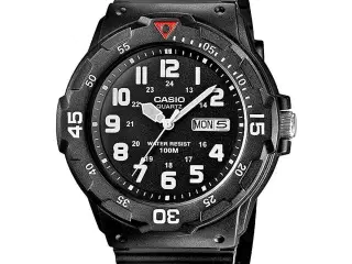 Herreur Casio MRW-200H-1BVEG - sort armbåndsur til mænd 44 mm