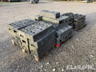 Byggehegnsfødder 3 paller