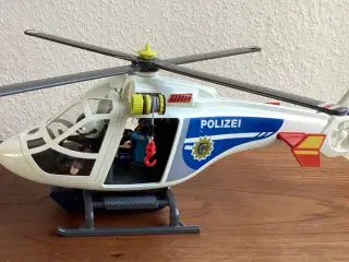 Politihelikopter med LED lys. Playmobil nr. 6921